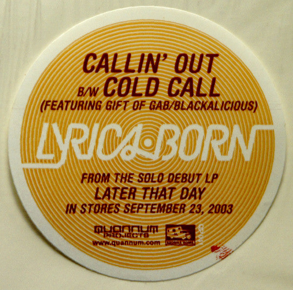 Lyrics Born - Callin' Out (12"")