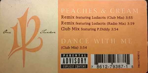 112 - Peaches & Cream / Dance With Me (12"")