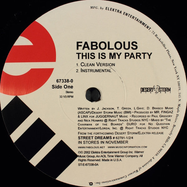 Fabolous - This Is My Party (12"")