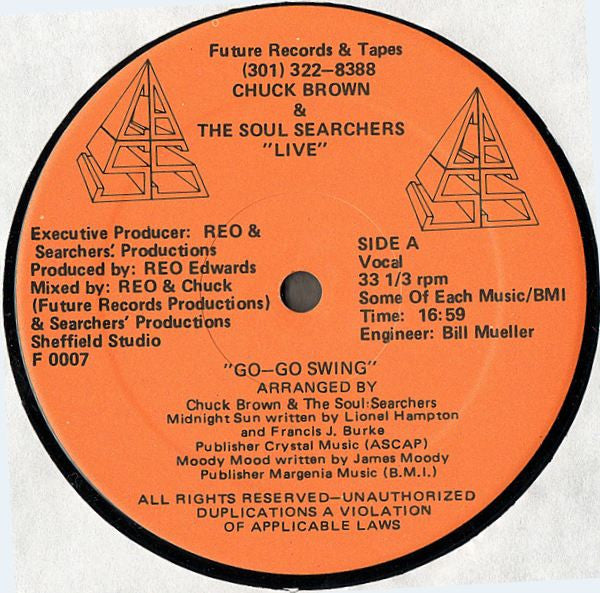 Chuck Brown & The Soul Searchers - Live (LP, Album)