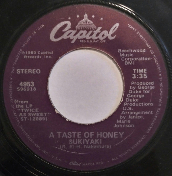 A Taste Of Honey - Sukiyaki (7"", Los)