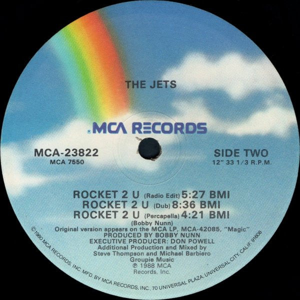 The Jets - Rocket 2 U (12"", Single, Glo)