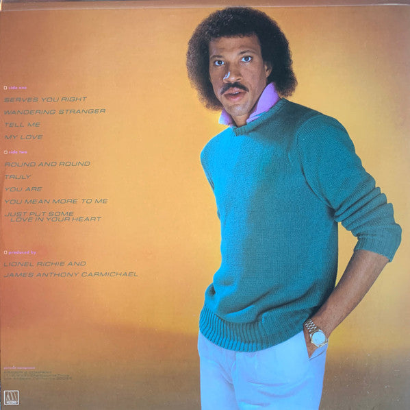 Lionel Richie - Lionel Richie (LP, Album, Sup)