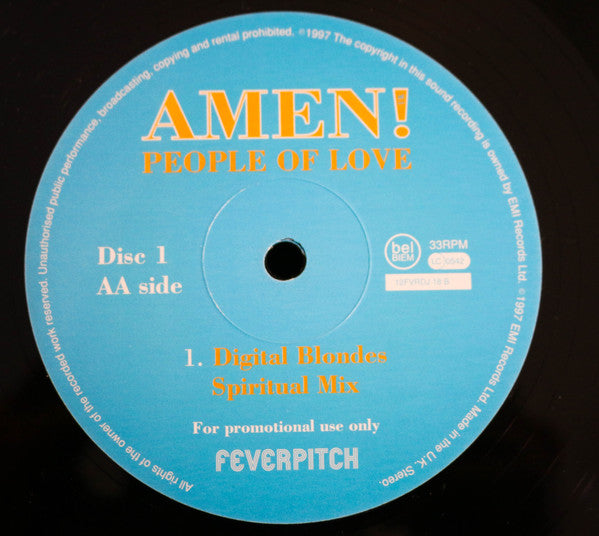 Amen! UK - People Of Love (2x12"", Promo)