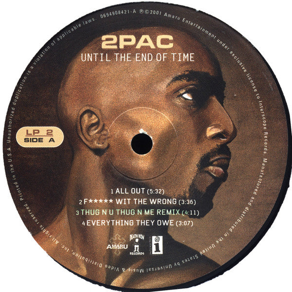 2Pac - Until The End Of Time (4xLP, Album)
