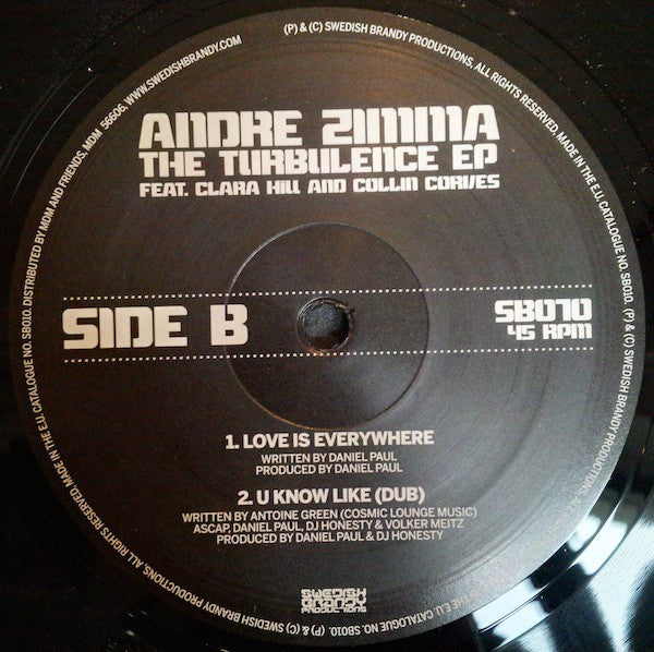 Andre Zimma - The Turbulence EP (12"", EP)