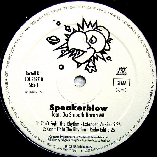 Speakerblow - Can't Fight The Rhythm (12")