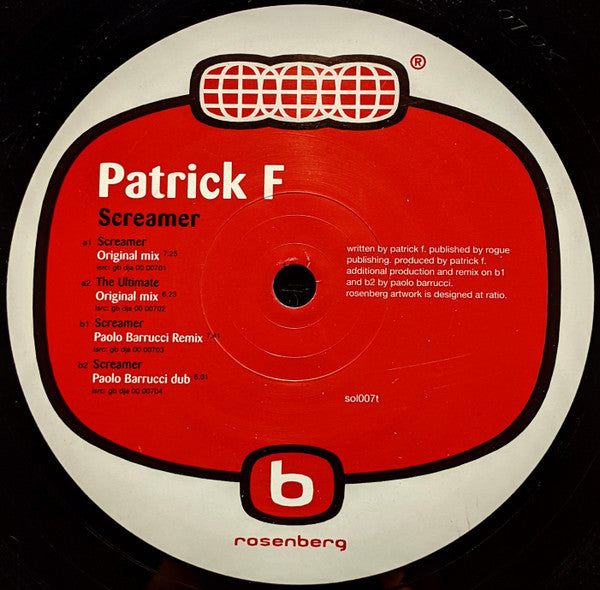 Patrick F - Screamer (12"")