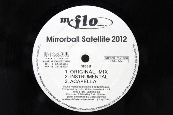 m-flo - Mirrorball Satellite 2012 / Mindstate (12"")
