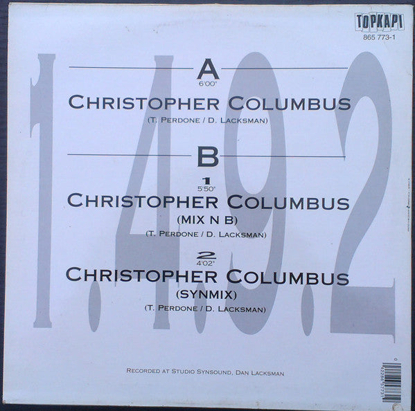 1.4.9.2. - Christopher Columbus (12"")