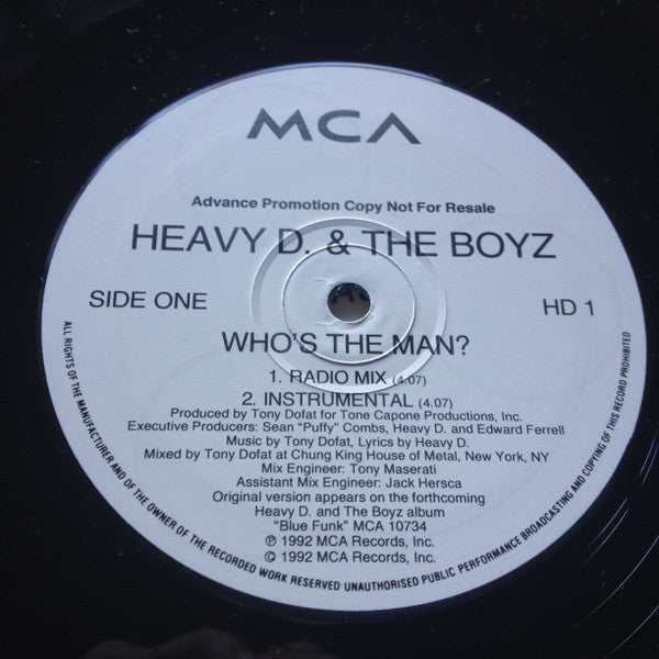 Heavy D. & The Boyz - Who's The Man? (12")