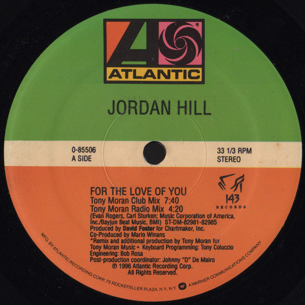 Jordan Hill - For The Love Of You (12")