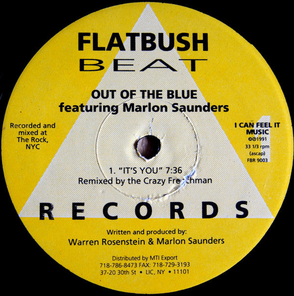 Out Of The Blue - It's You / Wishing On A Star(12")