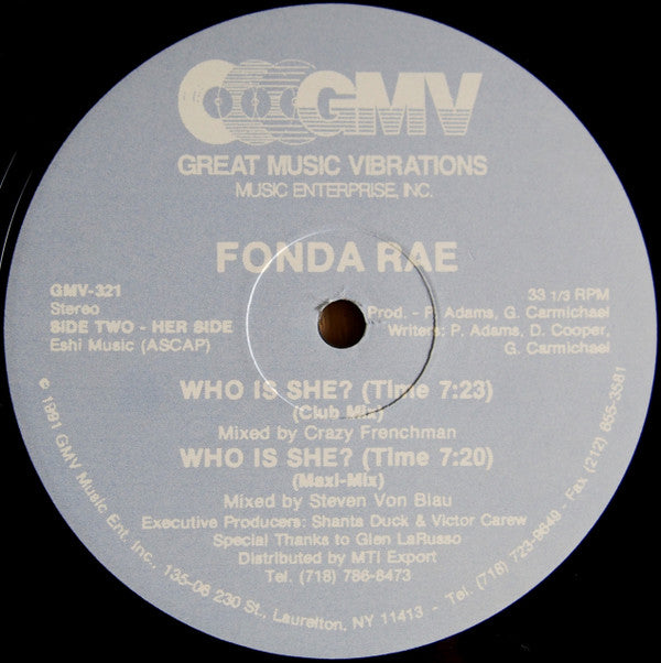 Fonda Rae - Who Is She? (12"")