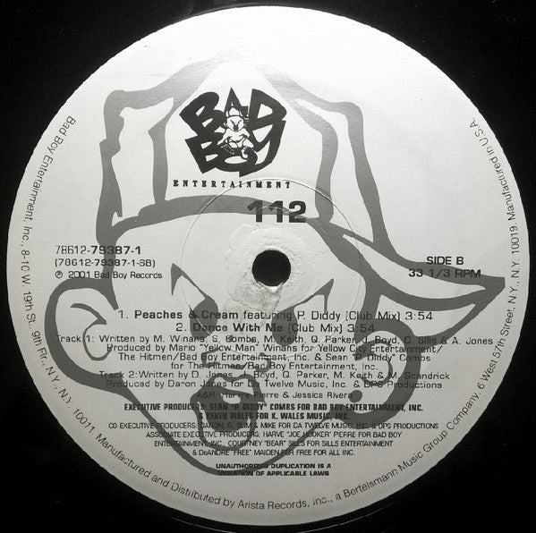 112 - Peaches & Cream / Dance With Me (12"")