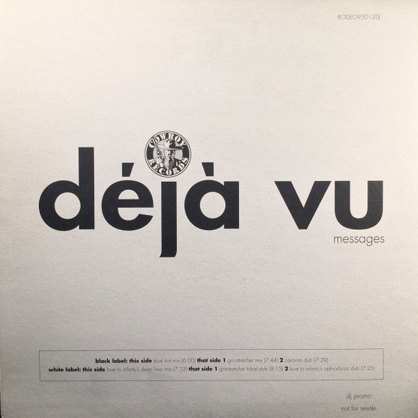 Déjà Vu* - Messages (2x12"", Promo)