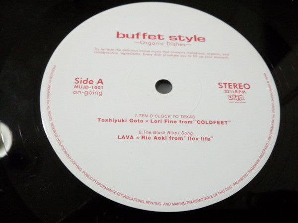 Various - Buffet Style (Organic Dishes) (12"")