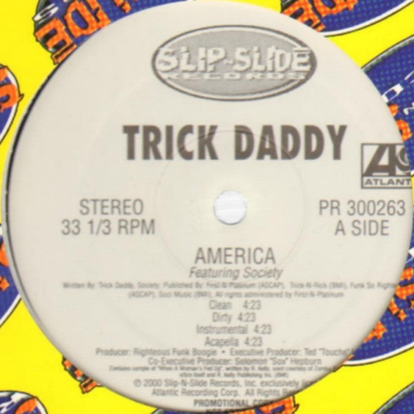 Trick Daddy - America / Get On Up (12", Promo)
