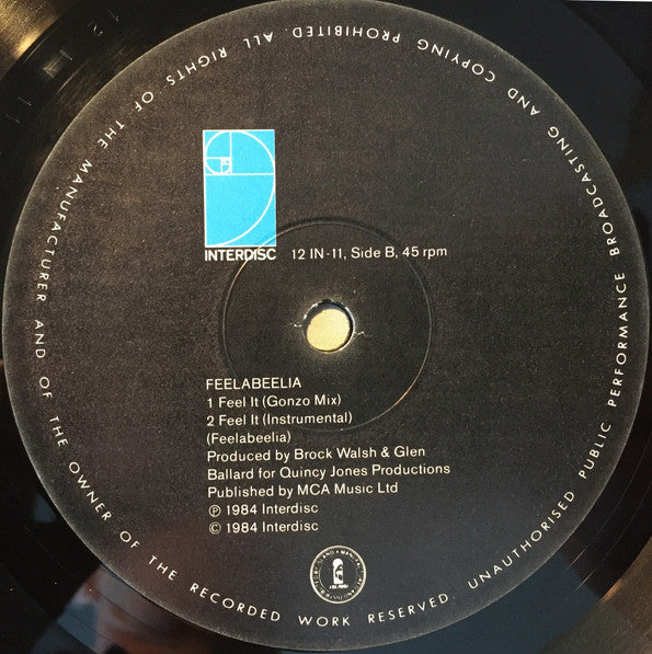 Feelabeelia - Feel It (12"")