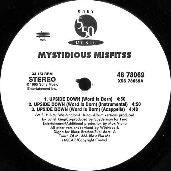 Mystidious Misfitss - Upside Down (Word Is Born) (12"")