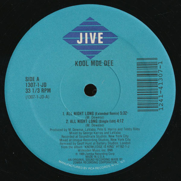 Kool Moe Dee - All Night Long (12"")