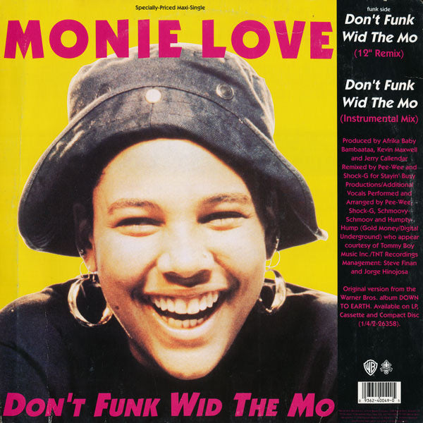 Monie Love - Down 2 Earth / Don't Funk Wid The Mo (12"")