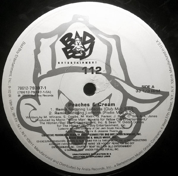 112 - Peaches & Cream / Dance With Me (12"")