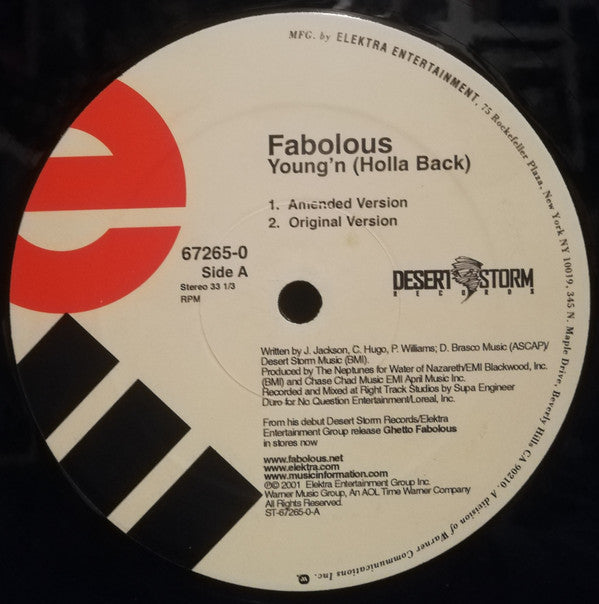Fabolous - Young'n (Holla Back) (12"", Single)
