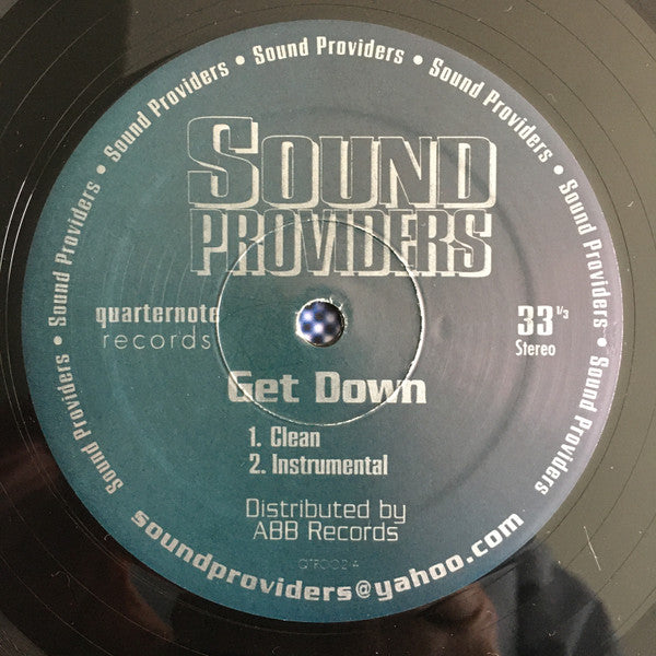 Sound Providers - Get Down / No Time (12"")
