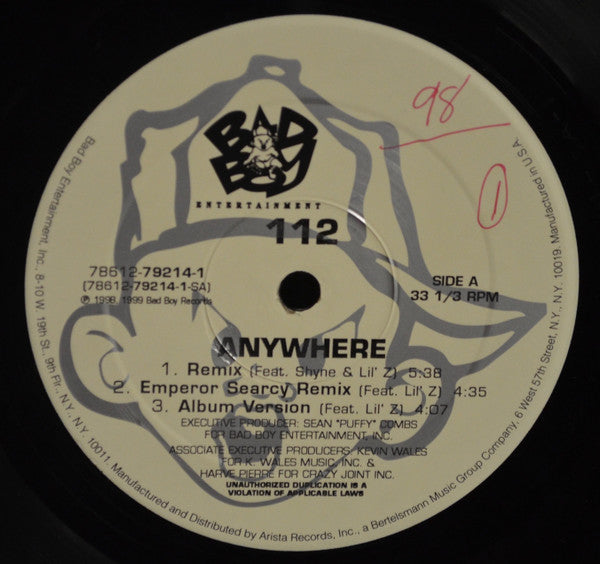 112 - Anywhere (12"")