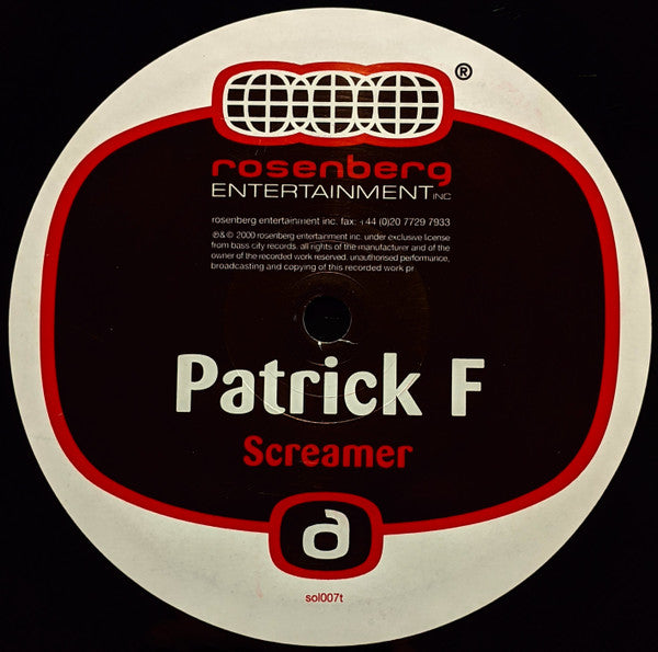 Patrick F - Screamer (12"")