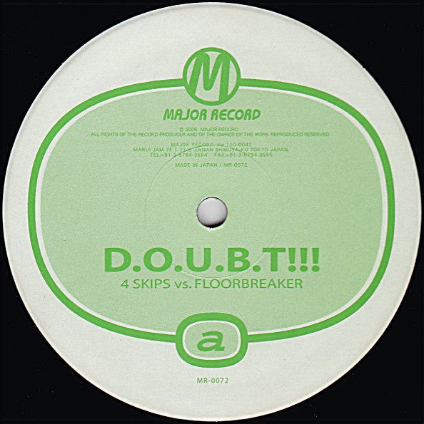 4 Skips vs. Floorbreaker / Dank-One / Sculpture (3) - D.O.U.B.T!!! / Africa / History (12")