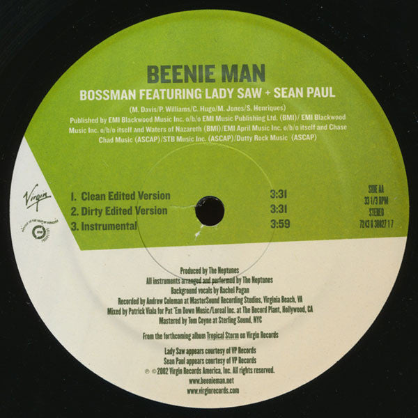 Beenie Man - Fresh From Yard (12")