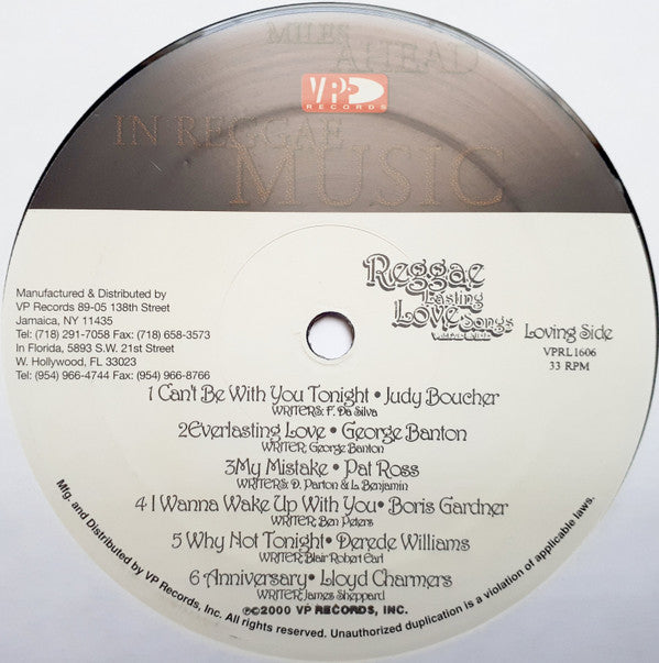 Various - Reggae Lasting Love Songs (LP, Comp)