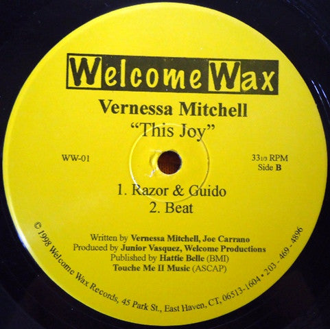 Vernessa Mitchell - This Joy (12")