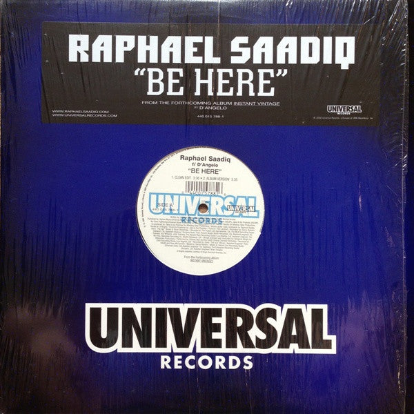 Raphael Saadiq F/ D'Angelo - Be Here (12"")