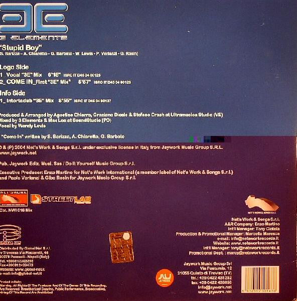 3 Elements (2) - Stupid Boy (12"", Ltd)