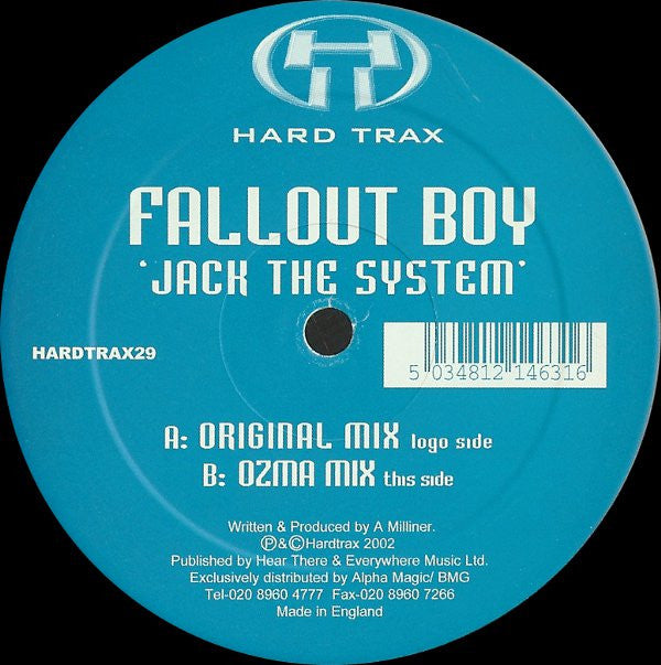 Fallout Boy - Jack The System (12")