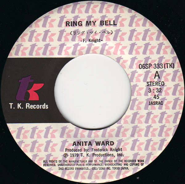 Anita Ward - Ring My Bell (7"", Single)