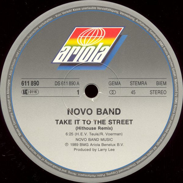 Novo Band - Take It To The Street (12"", Maxi)