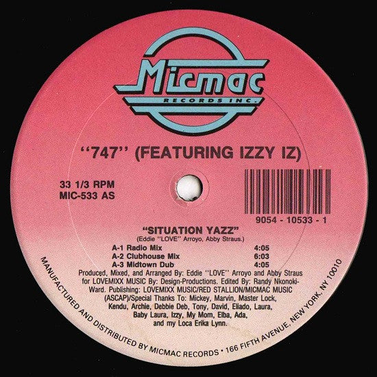 747 (3) Featuring Izzy Iz* - Situation Yazz (12"", Maxi)
