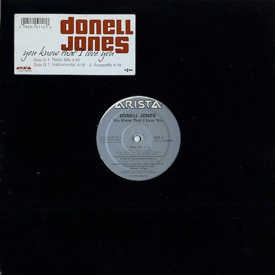 Donell Jones - You Know That I Love You (12"")