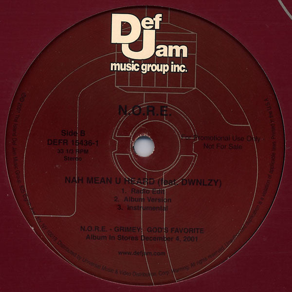 N.O.R.E. - Grimey / Nah Mean U Heard (12"", Promo)
