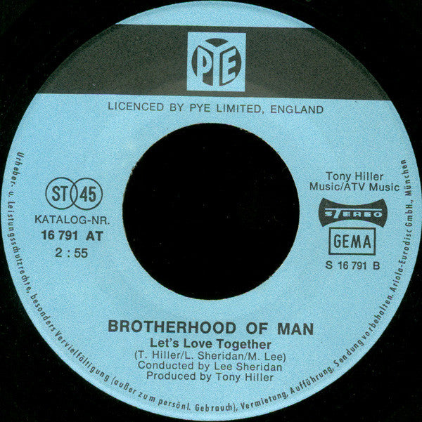 Brotherhood Of Man - Save Your Kisses For Me (7", Single)