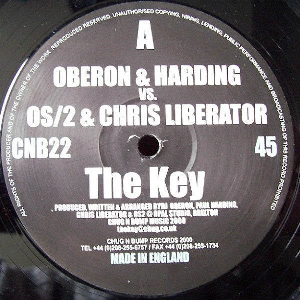 Oberon* & Harding* vs. OS/2 & Chris Liberator - The Key (12"")