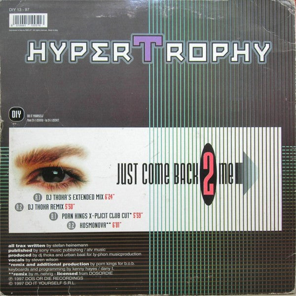 Hypertrophy - Just Come Back 2 Me (12")