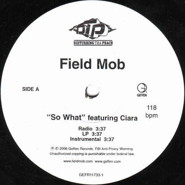 Field Mob - So What / My Wheels (12"")