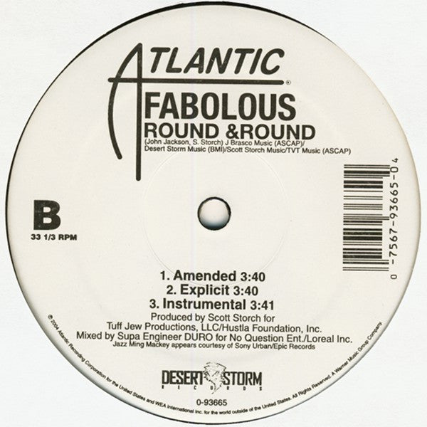 Fabolous Featuring Mike Shorey - Baby (12")