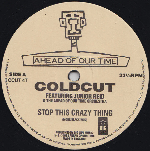 Coldcut - Stop This Crazy Thing(12", Single, EMI)