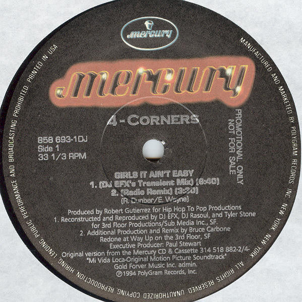 4-Corners - Girls It Ain't Easy (12"", Promo)